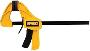 DEWALT Bar Clamp with Trigger, Medium, 12-Inch, 2-Pack (DWHT83158) , Yellow