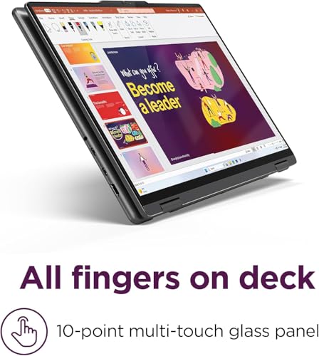 Image of Lenovo Yoga 7i 2-in-1 Laptop, with Office 2024 Lifetime License, 16 inch 2K Touchscreen, Intel Ultra 5 125U (UP to 4.30 GHz), 16 GB RAM, 2 TB SSD, Backlit KB, Fingerprint, Windows 11 Pro