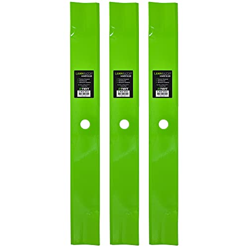 8TEN LawnRAZOR Blade Set for Exmark Lazer Z AC XS XP AS LC E X-Series 72 Inch Deck 103-6389-S (Low Lift) 3 Pack