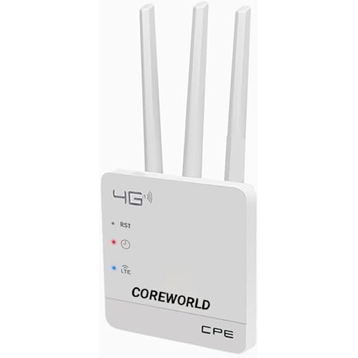 COREWORLD WiFi Router 300 Mbps 4G