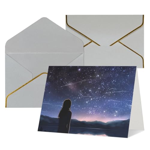 LHDGBWC Thinking of You J[h t 󔒂̃O[eBOJ[h 4x6 m[gJ[h Happy BirthdayJ[h @̃O[eBOJ[h p TL[J[h Ă鏗̎q xr[V[J[h