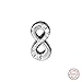 Produktbild Chicbuy 2018 Herbst-Reflexionen Sparkling Infinity Clip 925 Silber DIY passt für Original Pandora Armbänder Charm-Anhänger Modeschmuck