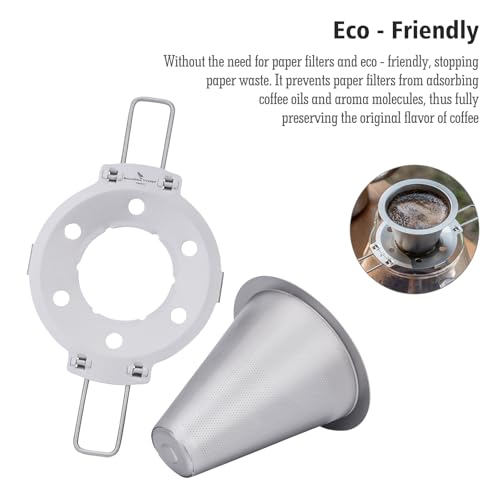 Filtre à café en titane iBasingo Ti6004P durable et réutilisable pour la maison - 4