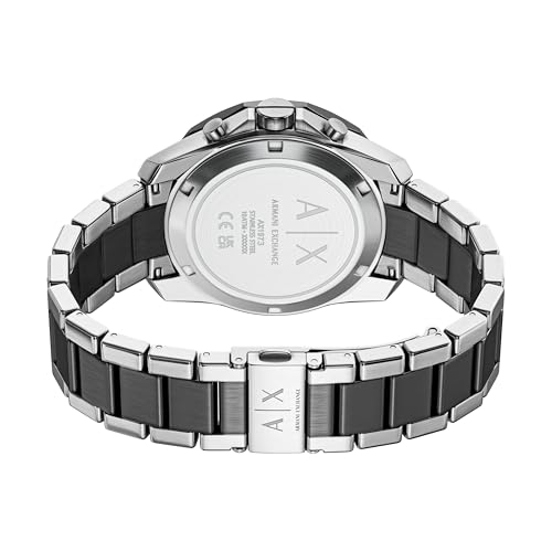 Image of Armani Exchange A|X Dive-Inspired Stainless Steel Watch for Men