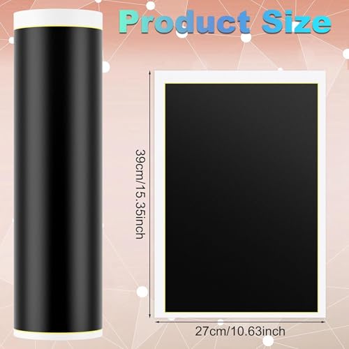 Papel de grabado a color negro para personalizar tazas y regalos con grabado láser de 39x27cm 7