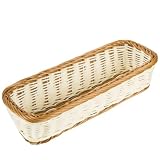 SEWOART Cestino Rettangolare in Plastica Pp Multifunzionale per Pane e Frutta, Design Creativo, per Cucina e Ristorante