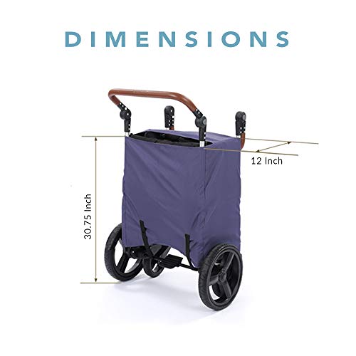 Keenz Stroller Wagon – 7S Pull/Push Wagon Stroller – Safe and Secure Baby Wagon Stroller and Stroller for Big Kids – Versatile Wagon Stroller Ideal for Special Needs (Blue) - Thumbnail 5