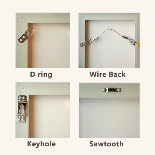 Jellysub Large Universal Frame Hanger, 8 Picture Hangers, 12 Large Removable Adhesive Strips, Damage Free Picture Hanging Hooks Heavy Duty, No Nails Picture Hooks thumb #3