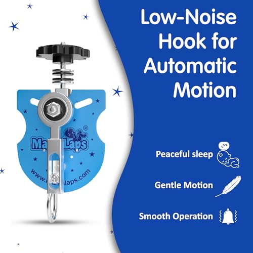 Image of MamaLaps Automatic Cradle Motor Kit (Blue) - SS Folding Cradle-Motor | Adjustable Speed Rocking Mechanism | Auto Palna Kit