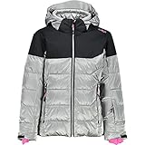 CMP - Kinder-Skijacke mit abnehmbarer Kapuze, Silber, 98