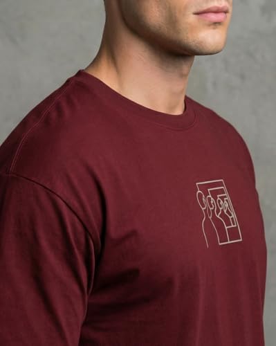 Image of Nobero Men's Oversized Graphic T-Shirt for Men | Soft Cotton | Drop Shoulder Relaxed Fit | Printed Casual Tshirt for Men