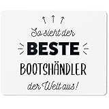 JUNIWORDS Mauspad Mousepad, So Sieht der Beste Bootshändler der Welt aus! (5846231)