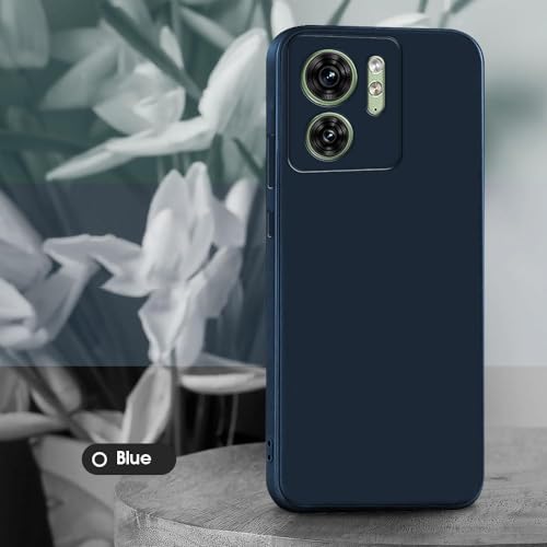 Image of Back Cover for Motorola Moto Edge 40 5G | Full Camera Protection | Premium Liquid Silicon Case | Flexible Bumper Case for Motorola Moto Edge 40 5G (Dark Blue)