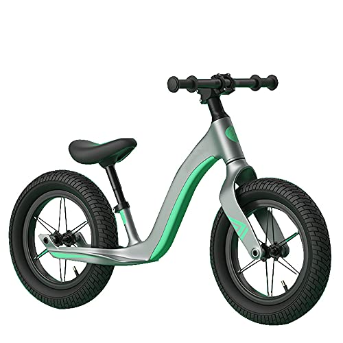 Wushu Bicicleta De Equilibrio Bicicleta Sin Pedal para First Bike para Niños De Bicicleta para Niños Pequeños para Niños De 1.5a 6 Años(Color:Verde)