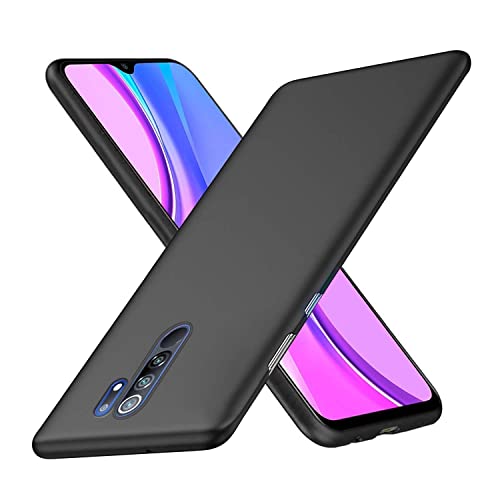 Image of Mobile Back Cover Case for Xiaomi Redmi 9 Prime (Silicone Case|CameraProtection|Black SC1510)