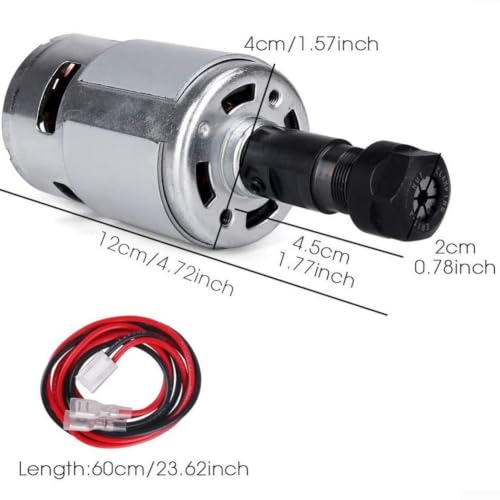 Motor 775 CC de alta potencia de 12V a 24V con pinza ER11 3