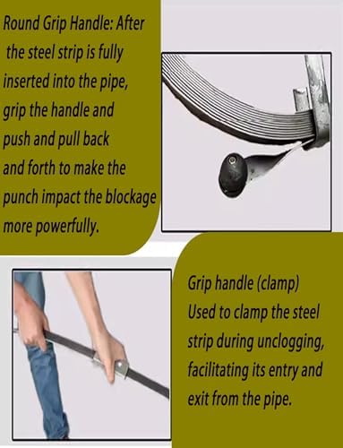 Heavy-Duty Sewer Drain Auger, 15m Industrial Wastewater Manhole Unclogging Tool, 2in Pipe Drain Unblocker for Efficient Wastewater Management