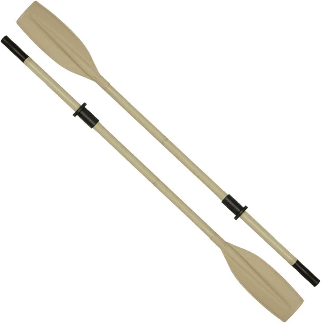 Oceansouth Heavy Duty Aluminum Oars (Split Shaft/Detachable) with Rubber Oar Sleeves - Light Weight