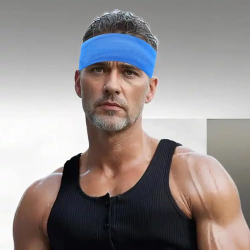 Image of Workout Headbands Non Slip Headband Sport Headbands Sweatbands Elastic Sport Hair Bands for Sports Travel Indoor Fitness Gym