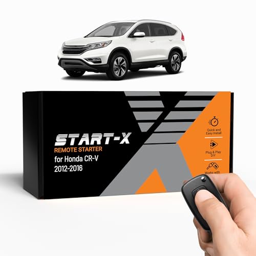 Start-X Remote Starter Kit for Honda CR-V (2012, 2013, 2014, 2015, 2016) Vehicles | Key Ignition | Plug & Play Install | Lock 3X to Remote Start | Zero Wire Splicing