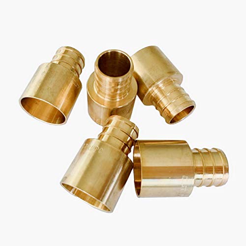 (pack of 5) efield pex 3/4" x 3/4" female sweat copper …