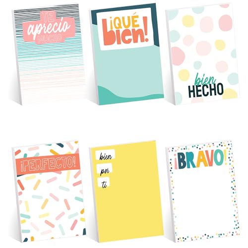 Notes autocollantes en espagnol pour salle de classe et révisions