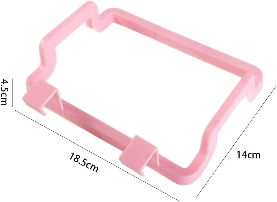 Image of Beige Over The Cabinet Garbage Bag Rack, Hanging Garbage Bags Holder Trash Bag Holder Rack for Kitchen Cabinets Doors and Cupboards, Kitchen Waste Bins, Trash, Recycling and Compost