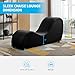 Yoga Chair for Adults, Curved Yoga Chaise Stretching, Exercising and Relaxing, Indoor Lounge Chaise for Living Room,Bedroom and Apartment - 61D x 18W x 28H Inch (Black)