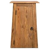 Tidyard – Armario de pared en diseño retro con 1 estante intermedio, cuarto...