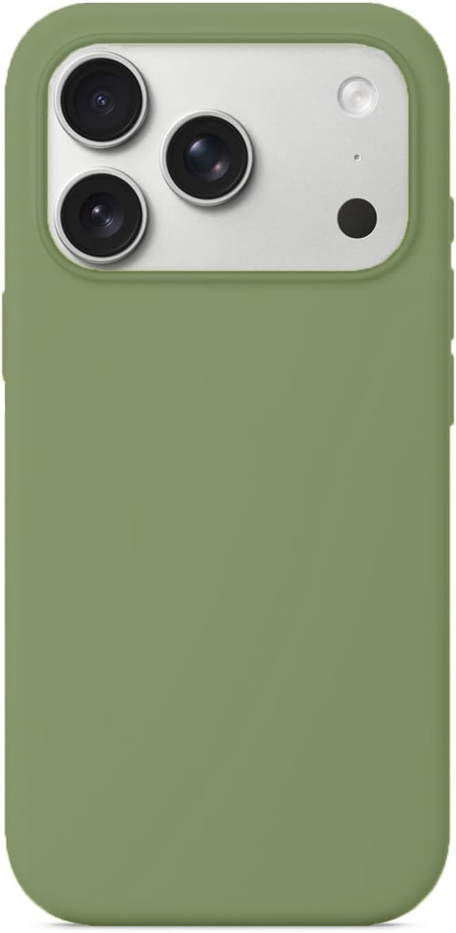Magnetic Liquid Silicone Case for iPhone 17 Pro Max 6.9",Compatible with MagSafe slim Shockproof Cover with Camera Control Button & Anti-Scratch Lining for iPhone 17 Pro Max(2025 Release)(Terra Cotta)