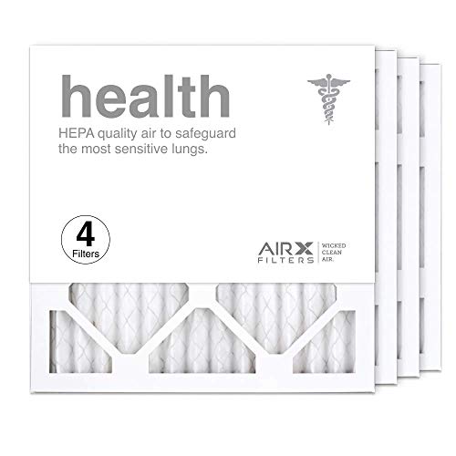 AIRx Filters 14x14x1 Air Filter MERV 13 Pleated HVAC AC Furnace Air Filter, Health 4-Pack Made in the USA