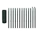 Produktbild vidaXL Eurozaun-Set Maschendrahtzaun Gartenzaun Drahtzaun 25 x 1,2 m Stahl Grün