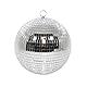 PARTY TIME, EA10307, Boule à Facettes D20cm, Apportez du Disco à VOS fêtes Avec cette décoration en verre. Dimensions : 20 x 20 x 20 cm. Ambiancez VOS soirées Avec du Fun Pour Tous !