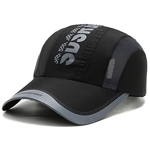 AIDIER Kinder Mesh Basecap UV Schutz Kappe 5-12 Jahres Junge Schnelltrocknend Sommerhut Sport Leichte Baseball Cap Snapback Baseballkappe Junior Reisen Laufen Tennis Golf Kappen Schirmmütze Sonnenhut