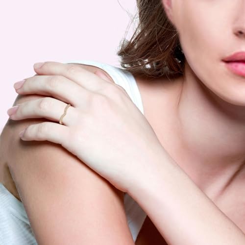 18K Yellow Gold Plated Created Emerald Ruby Sapphire & Simulated Diamond Stone Stackable Ring Wishbone Chevron Half-Eternity Bands For Women - Gifts for Her4