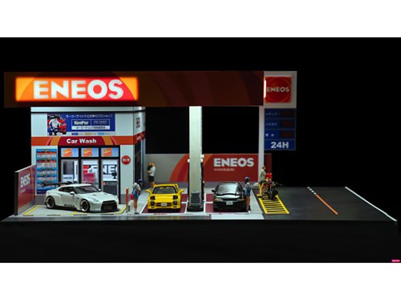 Amazon.com: Eneos Japan Gas Station Diorama Set American Diorama X