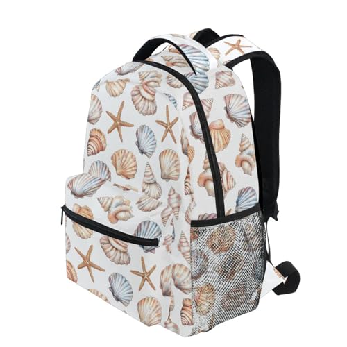 ALAZA Seashell Pattern Kids School Backpack for Boys Girls Teens Bookbag Travel Daypack Bag 16 inch2