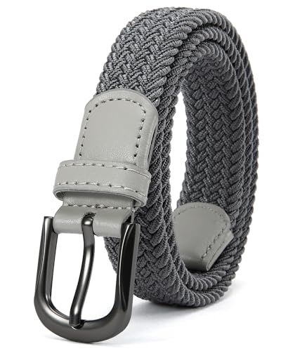 CHAOREN 1" Boys Elastic Braided Belt Adjustable Kids Woven Belt
