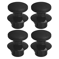 VGOL 4 Stück schwarze Kunststoff-Haken für die hintere linke und rechte Seite, OE: 8594507000, kompatibel mit Hyundai i20 2011–2021