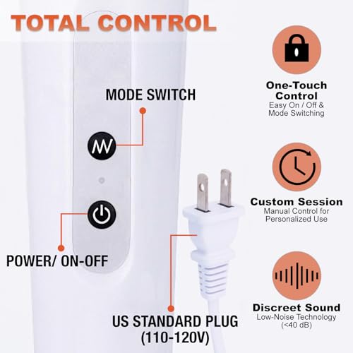 Image of Handheld Electric Back Massager, 10 Speed Wired Deep Tissue Vibrating Massager for Muscle Aches