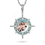 1015 Silver pendant with rope chain]