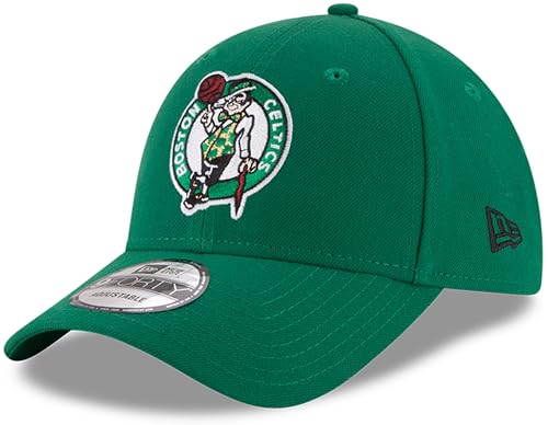 New Era NBA The League 9FORTY Team Color Primary Logo Adjustable Hat Cap One Size Fits All - Boston Celtics Green