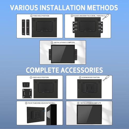 Image of VSDISPLAY 15'' 1000 Nits Industrial Touchscreen LCD Monitor 1024x768 | IPS Outdoor Display with H /D DVI VGA Video Input,High Brightness