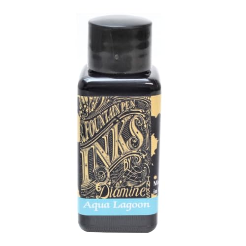 Diamine 30ml Aqua Lagoon fountain pen ink bottle