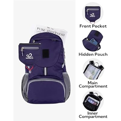 WATERFLY Small Lightweight Packable Backpack: 20l Ultra Light Foldable Travel Hiking Camping Daypack Day Pack for Man Woman