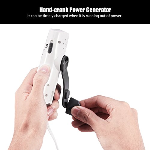 Mini draagbare radio voor noodgevallen met zaklamp, kompas en handslinger. Handslinger Dynamo voeding AM/FM-radio voor kamperen, reizen, wandelen enz. - Image 4