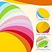 60 Sheets Elliptic Cardstock - 12 Colors Colored Blank Kraft Cards 180gsm/65lb Thick Paper Card stock Printable Paper for Invitations,Seating Chart,Greeting Cards,Menus,Index Cards UAP32MX060
