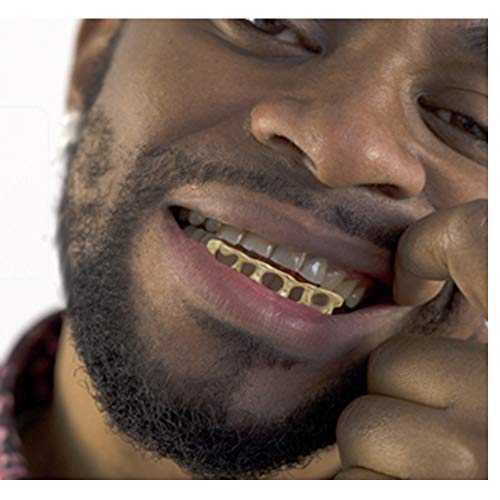 LuReen Teardrop Bottom Grillz 6 Teeth Lower Teeth Drip Cap Grillz for Men Women Halloween Costume Cosplay2