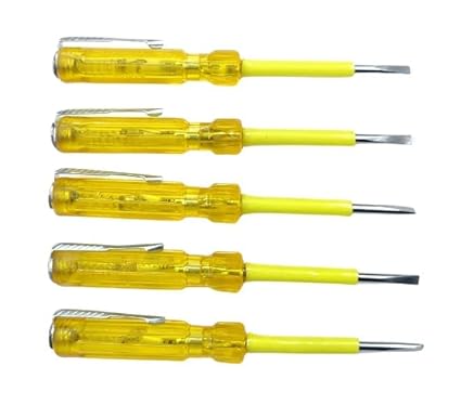 SP Line Tester Electrical Tool Screwdriver Original for Electronics and Electrical Work for Electronic Components (5 Pcs)