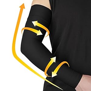 beister Medical Compression Arm Sleeve for Men Women（Single）, 20-30 mmhg Full Arm Support for Pain Relief, Lymphedema